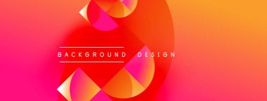 Canlı gradyan arkaplan özellikleri üst üste biniyor. Metin arka plan tasarımı okur. Sıcak renkler kompozisyona hakim, modern estetik yaratıyor..