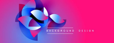 Soyut enerjik tasarım. Pembe, mavi renkler harmanlanarak, dinamik görsel efekt yaratır. Dijital projeler için modern arkaplan.