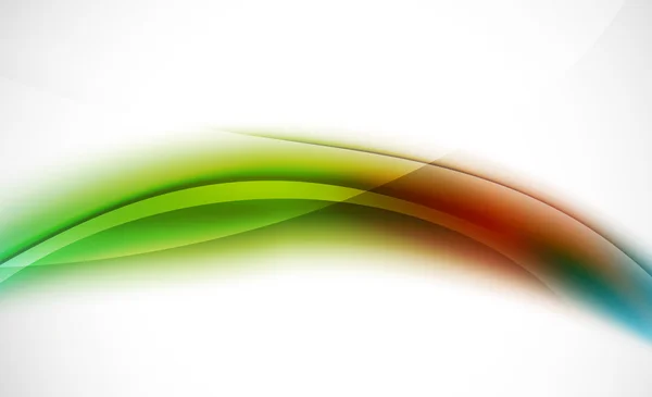 Linie de undă colorată, fundal abstract cu efecte de lumină și umbră — Vector de stoc