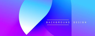 Soyut eğim arkaplanı. Canlı mor, mavi renkler pürüzsüz bir şekilde harmanlanmış. Metin, arkaplan dizaynının biçimli olduğunu okuyor. Modern görsel element.