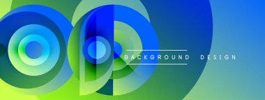 Soyut renkli katmanlar dinamik görsel efekt yaratır. Üst üste binen daireler modern arkaplan tasarımı oluşturur. Parlak renkler enerjiyi, yeniliği gösterir.