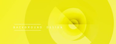 Parlak sarı soyut tasarım. Eşmerkezli daireler dinamik görsel efekt yaratır. Minimalist tarz, modern estetik. Arkaplan ögeleri derinlik.