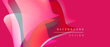 Soyut sıvı şekilleri, canlı pembeler, kırmızılar dinamik bir zemin oluşturur. Metin arka plan tasarımı okur. Modern, şık bir görüntü..