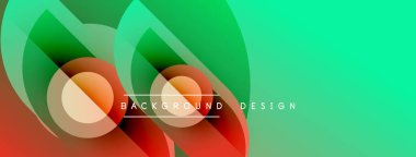 Soyut şekiller, canlı renkler, modern tasarım. Gradyan karışımları dinamik görsel deneyimler yaratır. Metin arkaplan tasarımı okur.