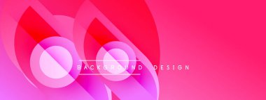 Soyut pembe arka plan. Üst üste binen katmanlar dinamik görsel efekt yaratır. Sancaklar ve sunumlar için modern tasarım uygun.