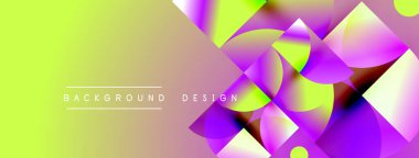 Soyut, enerjik bir arkaplan. Geometrik şekiller renk değişimleri oluşturur. Modern tasarım elemanları dinamik görsel efekt sunar.