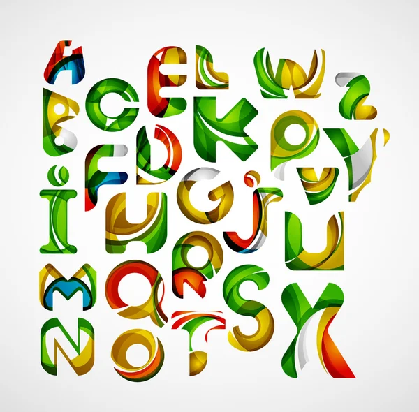 Sammlung von Buchstaben Alphabet Logos Gestaltungselemente
