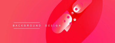 Soyut kırmızı eğimli arkaplan. Çemberler, dinamik görsel efekt oluşturur. Metin arka plan tasarımı okur. Modern, basit kompozisyon.