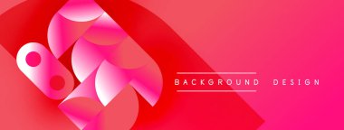 Soyut pembe şekiller örtüşüyor ve dinamik bir değişim etkisi yaratıyor. Metin arka plan tasarımını beyaz olarak okur. Basit, modern estetik..