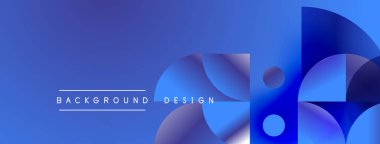 Soyut mavi eğimli arkaplan. Üst üste binen daireler modern görsel efektler yaratır. Metin arka plan tasarımı okur. Basit, temiz estetik..