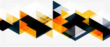 Soyut geometrik şekiller, üçgenler, turuncu, siyah, gri. Modern tasarım, temiz çizgiler, beyaz arka plan. Minimalist kompozisyon.