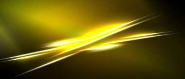 Soyut altın çizgiler koyu arkaplan ile kesişir. Parlak enerji yayılır ve dinamik görsel efekt yaratır. Pürüzsüz eğimler parlaklığı artırır.