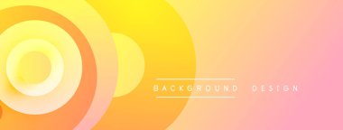 Soyut gradyan çemberler canlı arkaplan oluşturur. Sıcak renkler harmanlanarak modern tasarım unsurları sunuyor. Basit, temiz estetik..