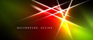 Canlı soyut arkaplan dinamik çizgiler, parlak renkler, gradyanlar içerir. Merkezi odak noktası enerji yayar, modern görsel etki yaratır..