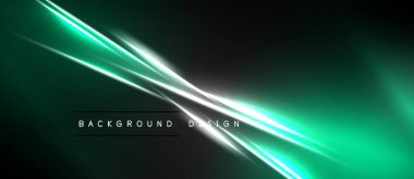 Koyu yeşil, beyaz çizgiler. Soyut tasarım dinamik görsel efekt yaratır. Minimalist tarz, modern estetik.