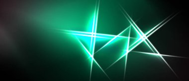 Koyu arkaplanda parlak deniz mavisi çizgileri kesişiyor. Soyut ışık desenleri dinamik görsel etki yaratır. Minimalist tasarım, modern estetik.