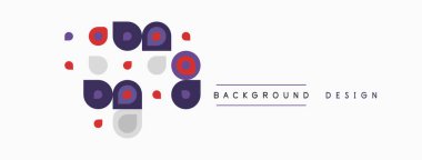 Soyut renkli daireler, farklı boyutlarda, ışık arka planına dağılmış. Modern projeler için minimalist tasarım ögesi.