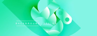 Soyut yeşil eğimler akan şekiller oluşturur. Metin arkaplan dizaynı eğrilerin altında olan minimalist tasarım. Modern estetik.