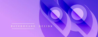 Soyut mor tasarım akışkan şekiller, gradyanlar içerir. Dijital projeler ve sunumlar için modern arkaplan ideali.