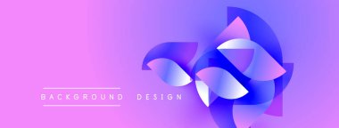 Soyut çiçek tasarımı. Gradyan pembe, mor renkler dinamik görsel efekt yaratır. Metin arka plan tasarımı okur. Modern, canlı kompozisyon.