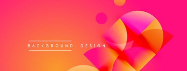 Soyut, enerjik bir arkaplan. Üst üste binen daireler dinamik görsel efekt yaratır. Değişik renkler, pembe, turuncu, sarı baskın kompozisyon. Metin arkaplan tasarımı okur.
