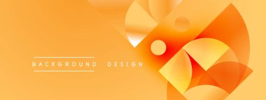 Soyut turuncu tasarım. Geometrik şekiller örtüşür, dinamik görsel efekt yaratır. Renkler derinlik ve sıcaklık sağlar. Metin arkaplan tasarımı okur.