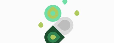 Soyut tasarım özellikleri üst üste binen yeşil, gri daireler. Yumuşak renk paletli minimalist kompozisyon. Basit şekiller modern estetik yaratır.