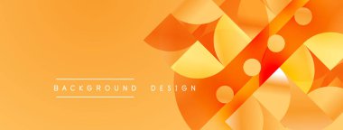 Soyut turuncu tasarım. Geometrik şekiller, dinamik görsel efekt oluşturur. Sıcak tonlar kompozisyona hakim. Arkaplan metni arkaplan tasarımı okur.