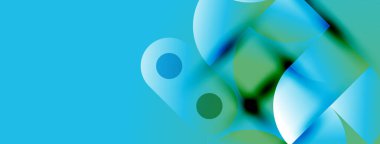 Soyut sıvı şekiller, turkuaz, yeşil renk karışımı. Pürüzsüz gradyanlar dinamik görsel efekt yaratır. Minimalist tasarım, modern estetik.