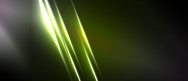 Soyut arkaplan parlak köşegenler, gradyanlar içerir. Karanlık gölgeler baskın, dramatik görsel efektler yaratıyor. Minimalist tasarım.