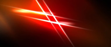 Soyut kırmızı ışık, koyu arkaplanı çizer. Parlak enerji yayılır ve dinamik görsel efekt yaratır. Yoğun renk kompozisyona egemen olur.