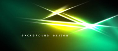 Canlı yeşil, soyut bir arka plan. Çapraz ışık çizgileri dinamik görsel efekt yaratır. Dijital projeler için modern tasarım ögesi.