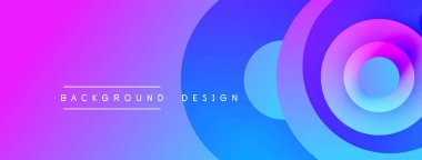 Canlı gradyan arkaplan eşmerkezli daireler içerir. Metin arka plan tasarımını beyaz olarak okur. Modern, soyut görsel kompozisyon.