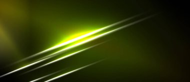 Soyut tasarım koyu arkaplana karşı parlak sarı çizgiler içerir. Dinamik bileşim hız, enerji ve modern estetiği çağrıştırıyor.