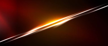 Soyut arkaplan parlak köşegen ışık çizgisi içerir. Sıcak renkler koyu gölgelere karışıp dramatik bir etki yaratıyor..