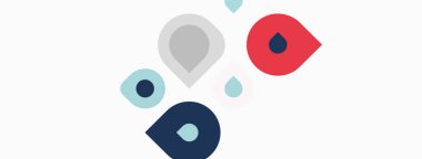 Soyut damlacıklar, farklı renkler, basit şekiller. Minimalist tasarım, temiz arka plan, modern estetik. Sıvı formlarına odaklan.