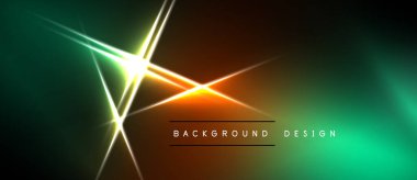 Soyut neon eğimli arkaplan. Parlak çizgiler kesişiyor, dinamik görsel etki yaratıyor. Koyu alanlar canlı renkleri karşıtlaştırır.