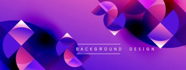 Soyut mor tasarım, üst üste binen daireler oluşturarak dinamik görsel efekt yaratır. Çeşitli projeler için modern arkaplan.