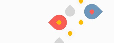 Soyut şekiller, daireler, ışık arka planına dağılmış noktalar. Minimalist tasarım, basit geometri, modern estetik.