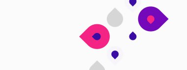 Soyut şekiller, pembe mor gri renkler, basit tasarım. Minimalist kompozisyon, temiz arka plan, modern estetik. Noktalar rastgele dağılmış..