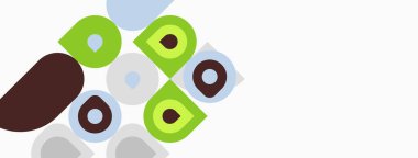 Soyut şekiller, daireler, kareler, farklı renkler. Minimalist tasarım, temiz çizgiler, basit kompozisyon. Modern estetik, grafik elementler.