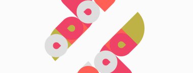 Soyut şekiller, pembe, zeytin, beyaz. Geometrik tasarım, tekrarlayan desen, basit biçimler, modern estetik. Temiz çizgiler, düz çizimler..