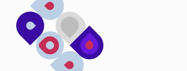 Soyut şekiller, mor, gri, kırmızı. Minimalist tasarım. Geometrik formlar çakışıyor, dinamik bileşim oluşturuyor. Temiz estetik.