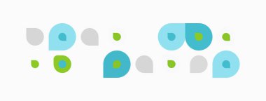 Soyut şekiller, farklı boyutlar, açık renkler. Minimalist tasarım, basit kompozisyon, temiz estetik. Noktalar, daireler, mevcut formlar.