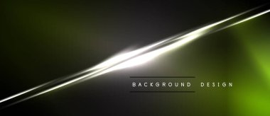 Koyu soyut arkaplan parlak köşegenler içerir. Gradyan gölgeler modern görsel efektler yaratır. Metin arkaplan tasarımı okur.