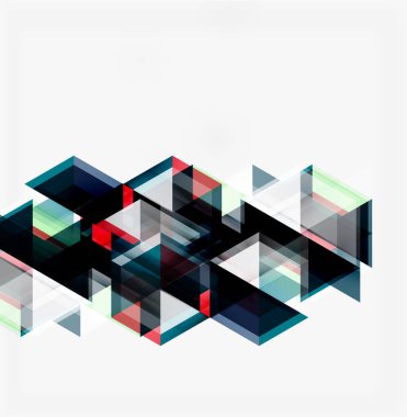 Soyut geometrik tasarım. Üst üste binen şekiller dinamik görsel doku yaratır. Minimalist kompozisyon, modern estetik.