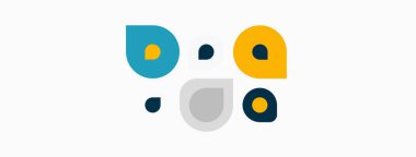 Soyut yüz çizimi. Basit şekiller göz, burun ve ağız oluşturur. Minimalist tasarım, temiz estetik, nötr arkaplan.