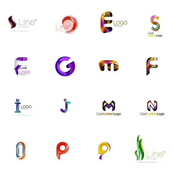 Univerzális cég logó eszmék, üzleti ikon gyűjtemény — Stock Vector