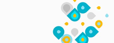 Soyut geometrik şekiller, daireler, kareler, canlı renkler, minimalist tasarım. Temiz arkaplan modern görsel etki yaratır.