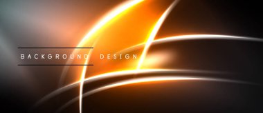 Soyut tasarım parlak turuncu, beyaz çizgiler koyu arkaplan. Modern, dinamik kompozisyon parlak görsel etki yaratır.